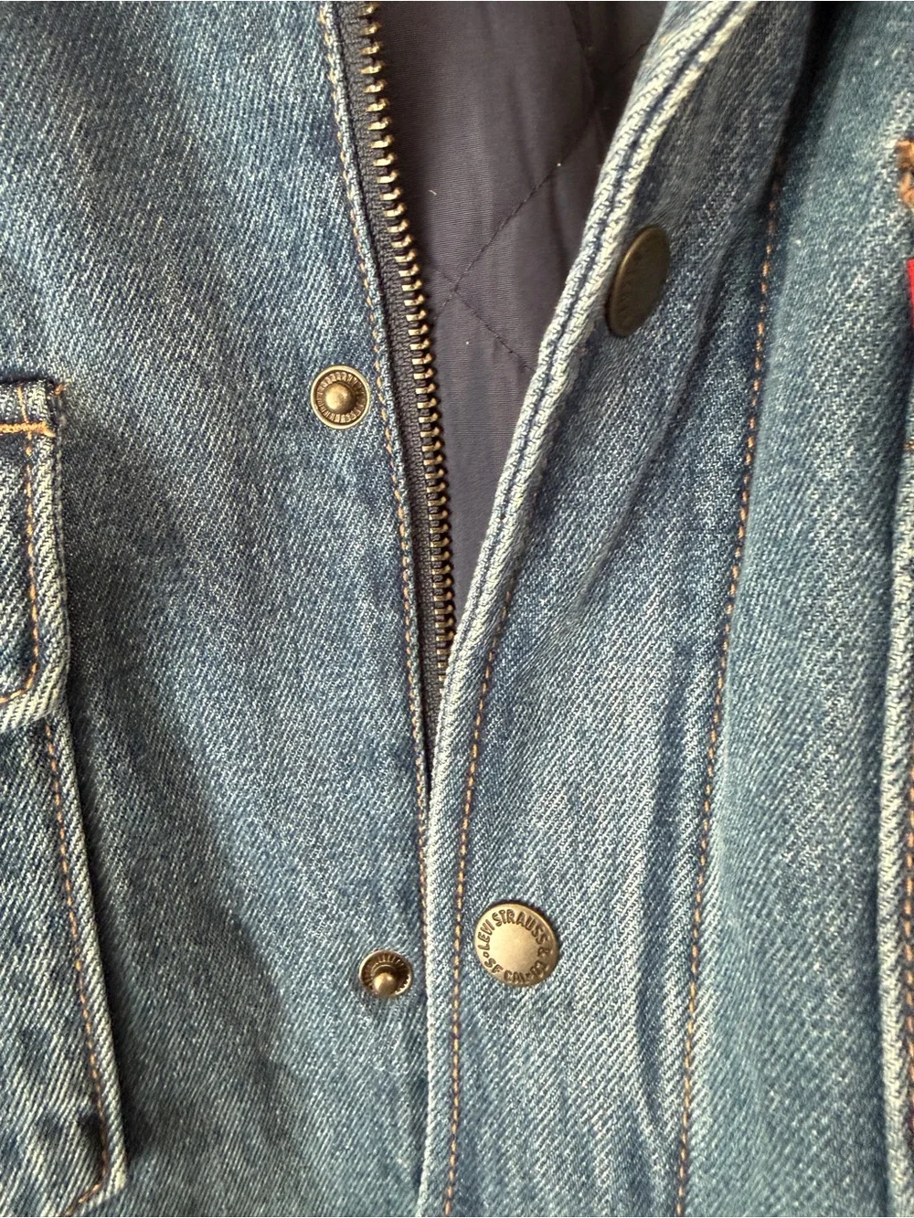 Levi's Men's Medium Blue Denim Shirt Jacket size XL